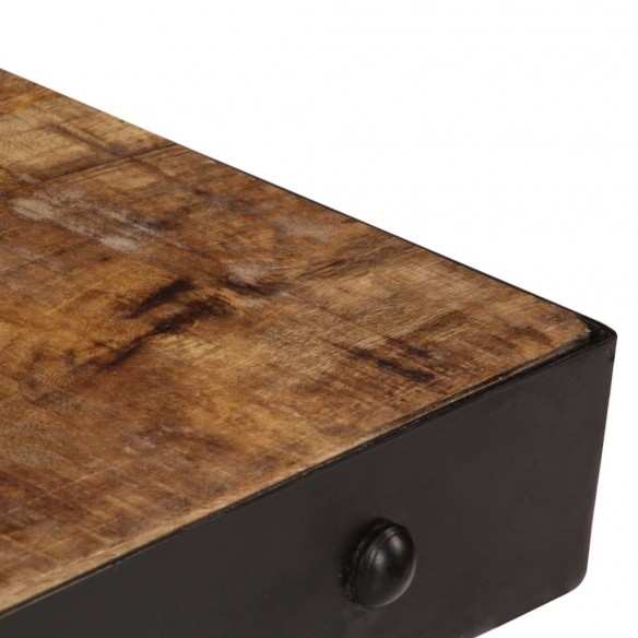 Table basse avec roulettes Bois de manguier massif 100x60x26 cm