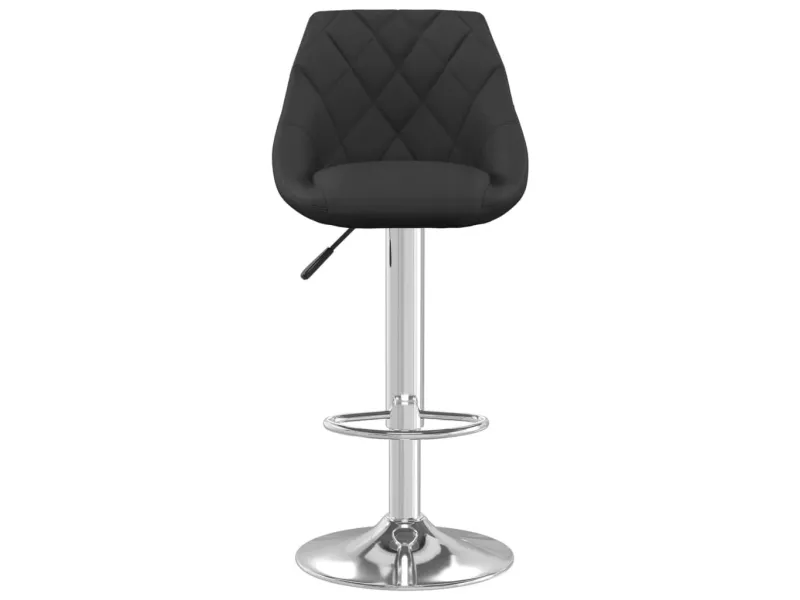 Tabourets de bar lot de 2 noir velours