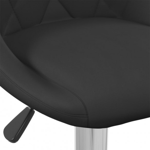 Tabourets de bar lot de 2 noir velours