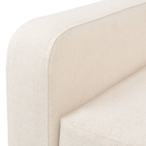 Fauteuil Blanc crème Tissu