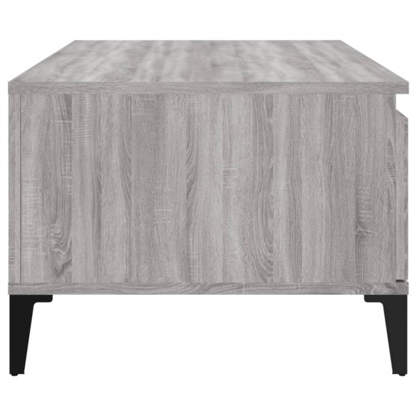 Table basse Sonoma gris 90x50x36,5 cm Bois d'ingénierie