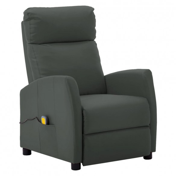 Fauteuil de massage électrique Gris Similicuir