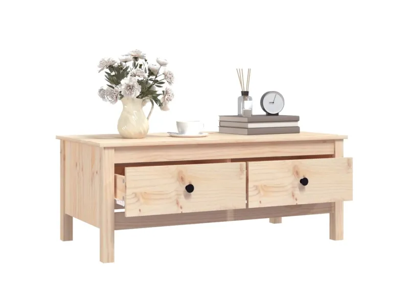 Table basse 100x50x40 cm Bois massif de pin