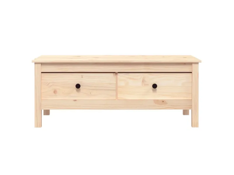 Table basse 100x50x40 cm Bois massif de pin