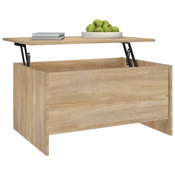 Table basse Chêne sonoma 80x55,5x41,5 cm Bois d'ingénierie