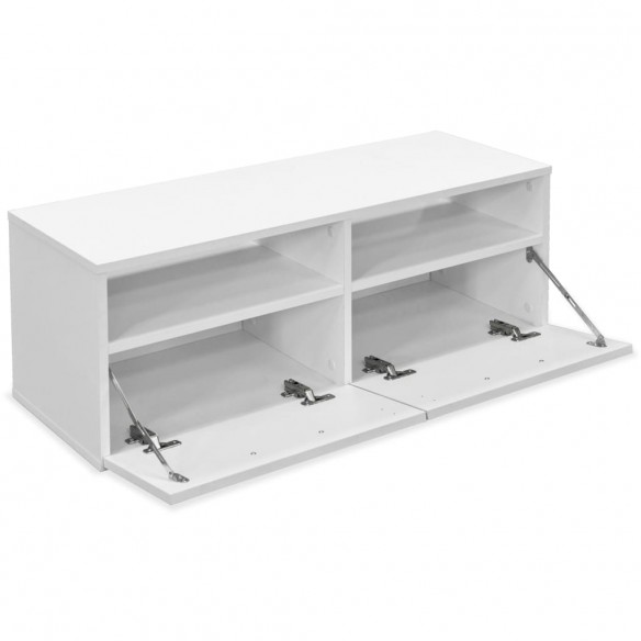 Meubles TV Bois d’ingénierie 95x35x36 cm Blanc