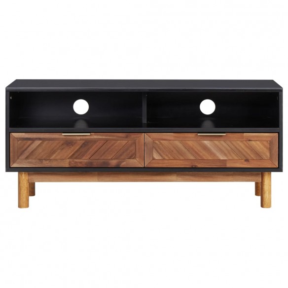 Meuble TV 100x35x45 cm Bois d'acacia massif et MDF