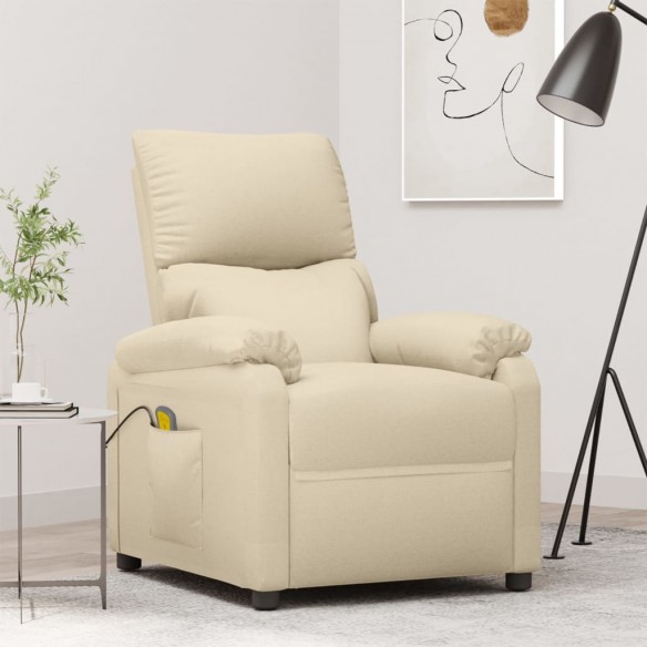 Fauteuil de massage Crème Tissu