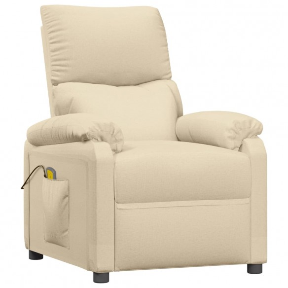 Fauteuil de massage Crème Tissu