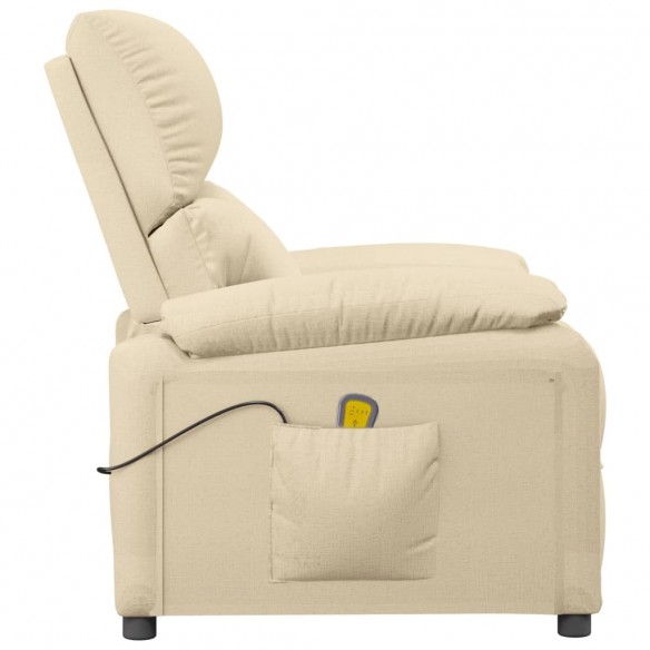 Fauteuil de massage Crème Tissu