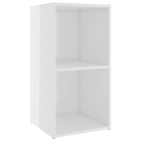 Meubles TV 4 pcs Blanc brillant 72x35x36,5 cm Aggloméré