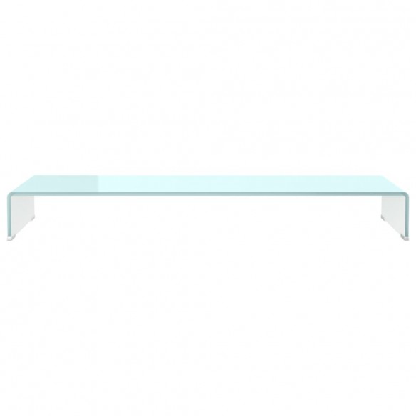 Meuble TV/Support pour moniteur 110x30x13 cm verre vert