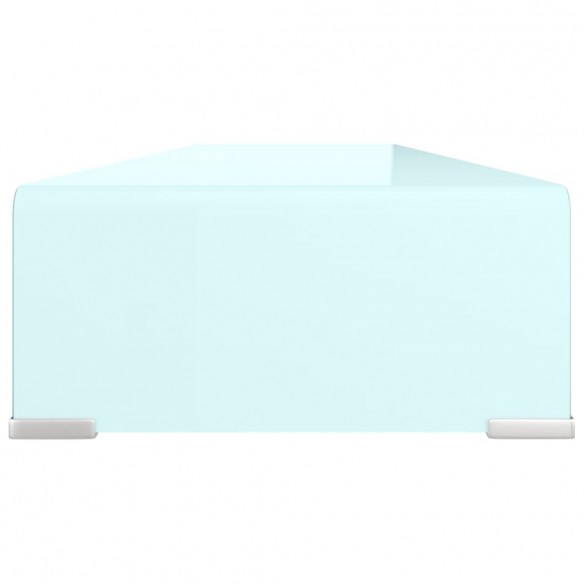 Meuble TV/Support pour moniteur 110x30x13 cm verre vert