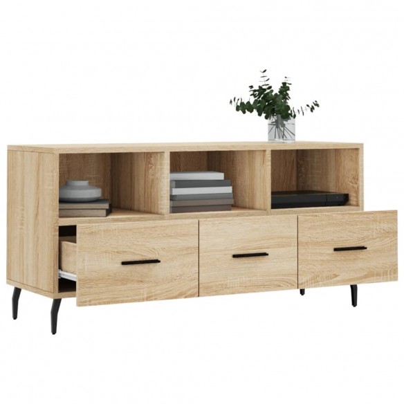 Meuble TV chêne sonoma 102x36x50 cm bois d'ingénierie