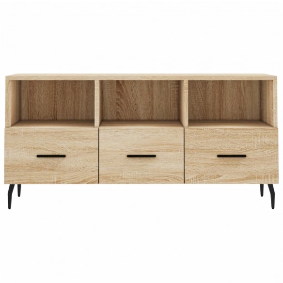 Meuble TV chêne sonoma 102x36x50 cm bois d'ingénierie