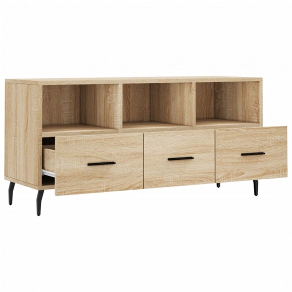 Meuble TV chêne sonoma 102x36x50 cm bois d'ingénierie