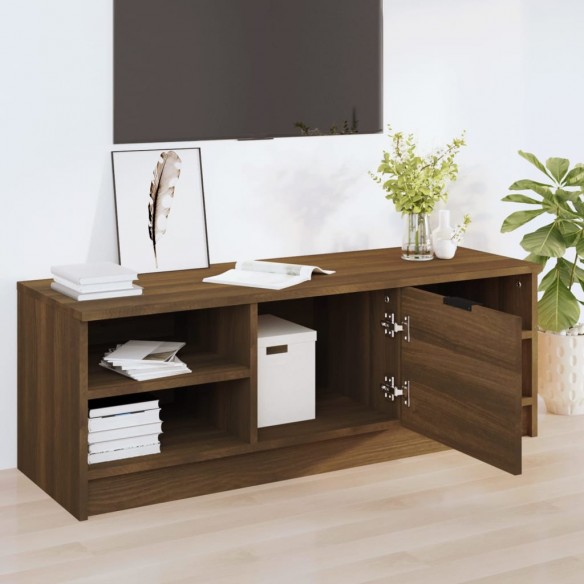 Meuble TV Chêne marron 102x35,5x36,5 cm Bois d'ingénierie