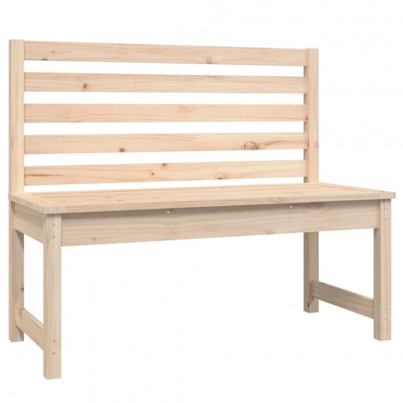 Banc de jardin 109 cm bois massif de pin