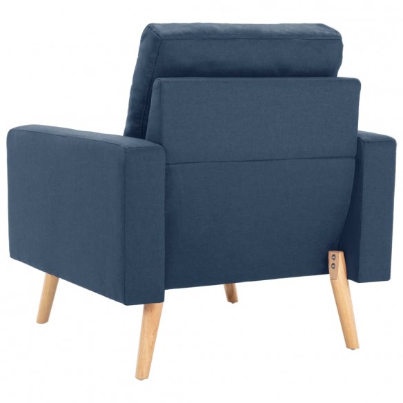 Fauteuil Bleu Tissu