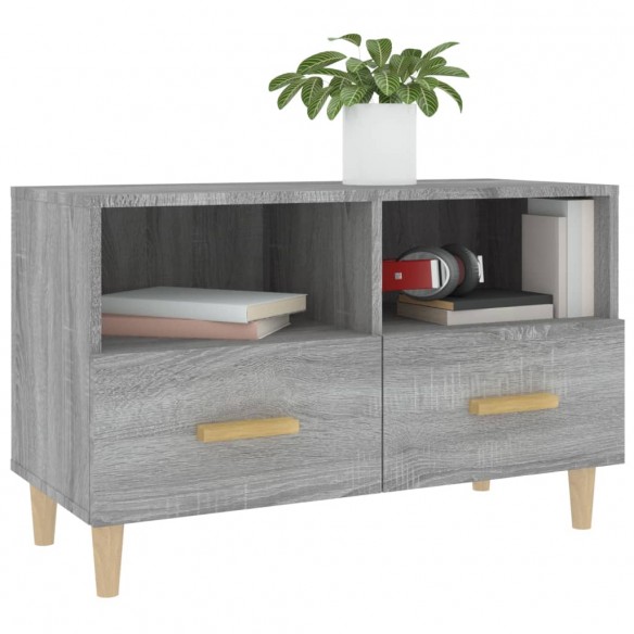 Meuble TV Sonoma gris 80x36x50 cm Bois d'ingénierie