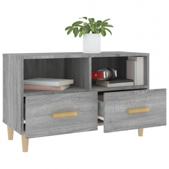 Meuble TV Sonoma gris 80x36x50 cm Bois d'ingénierie