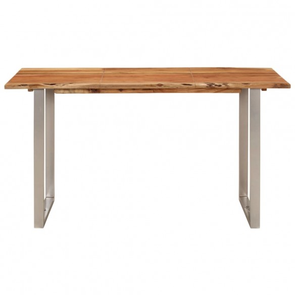 Table à dîner 140x70x76 cm Bois d'acacia solide