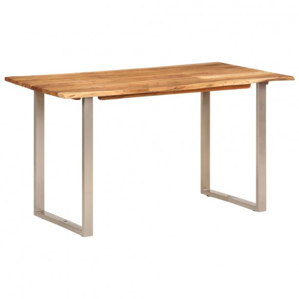 Table à dîner 140x70x76 cm Bois d'acacia solide