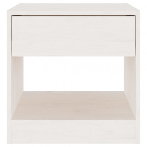 Tables de chevet 2 pcs Blanc 40x31x40 cm Bois de pin massif