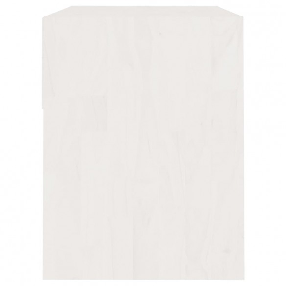 Tables de chevet 2 pcs Blanc 40x31x40 cm Bois de pin massif