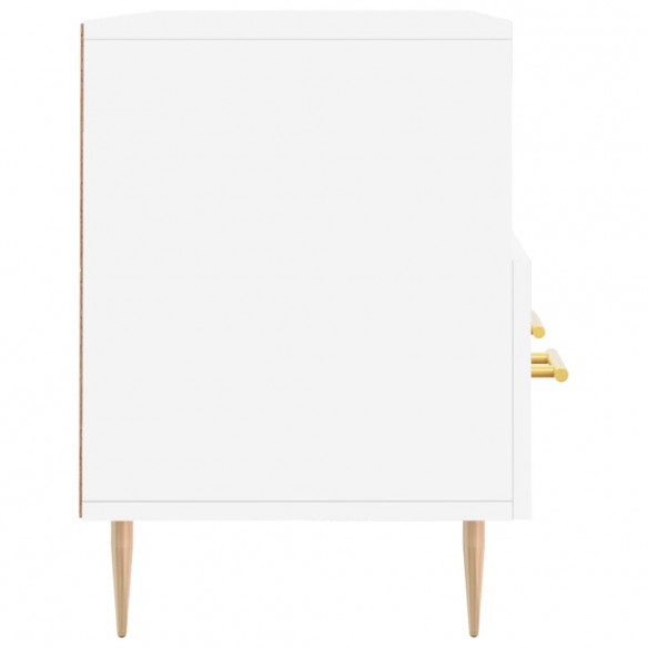 Meuble TV blanc 102x36x50 cm bois d'ingénierie