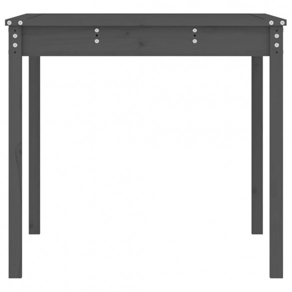 Table de jardin gris 121x82,5x76 cm bois massif de pin