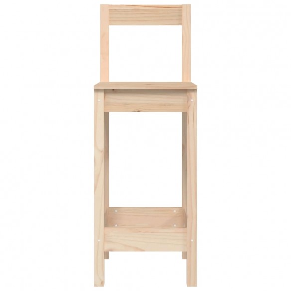 Tabourets de bar 2 pcs 40x41,5x112 cm bois massif de pin