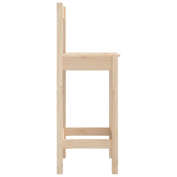 Tabourets de bar 2 pcs 40x41,5x112 cm bois massif de pin