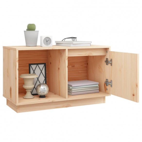 Meuble TV 74x35x44 cm Bois de pin massif