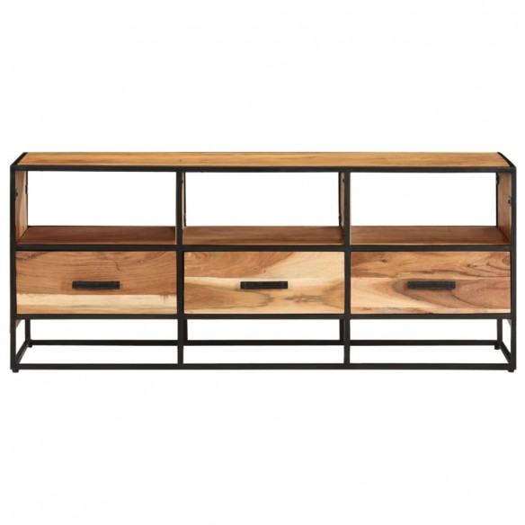 Meuble TV 110x30x45 cm Bois d'acacia massif