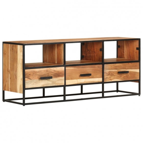 Meuble TV 110x30x45 cm Bois d'acacia massif