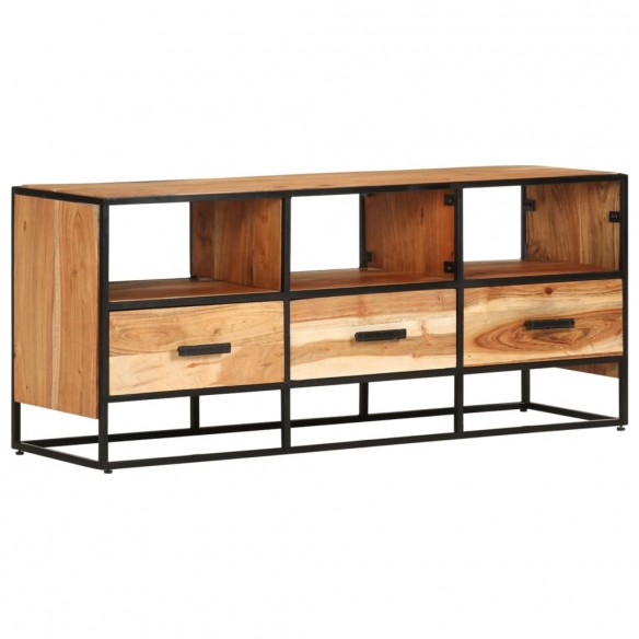 Meuble TV 110x30x45 cm Bois d'acacia massif