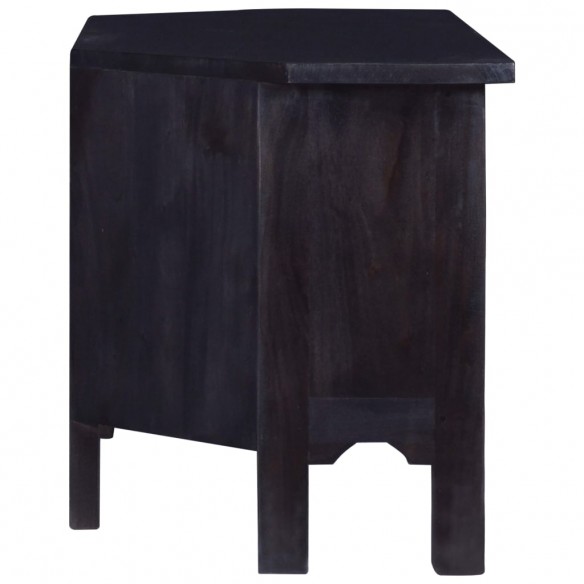 Meuble TV Café noir clair 100x40x45 cm Bois massif d'acajou