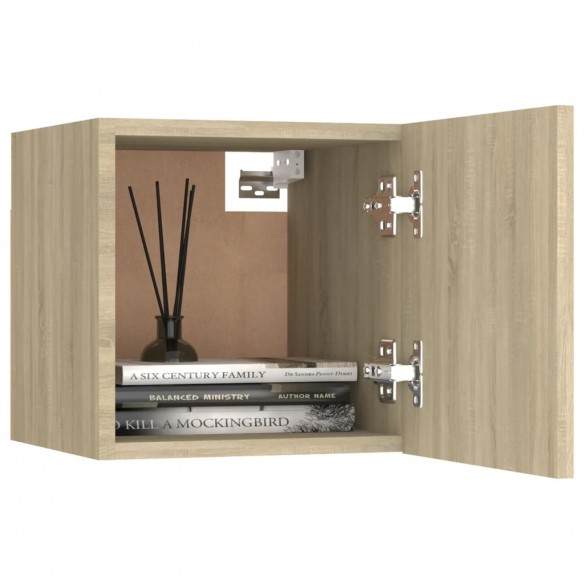 Meubles TV muraux 2 pcs Chêne sonoma 30,5x30x30 cm