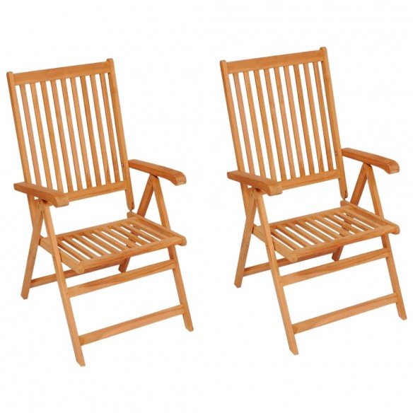 Chaises de jardin 2 pcs avec coussins taupe Bois de teck massif