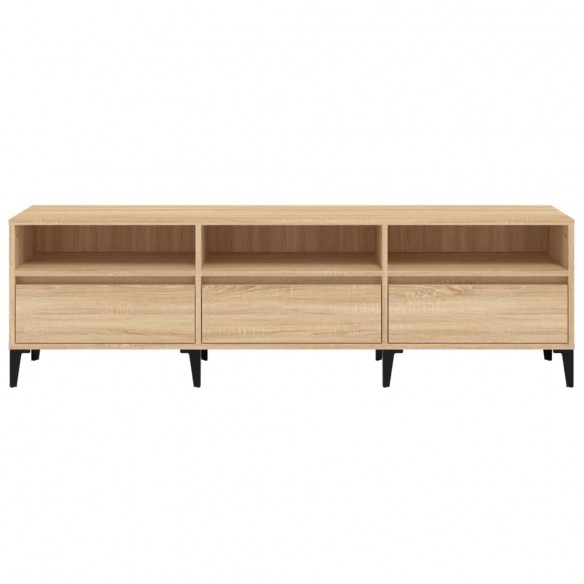 Meuble TV chêne sonoma 150x30x44,5 cm bois d'ingénierie