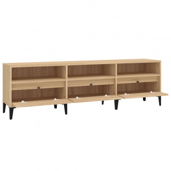 Meuble TV chêne sonoma 150x30x44,5 cm bois d'ingénierie