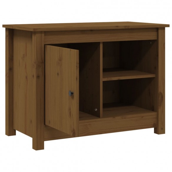 Meuble TV Marron miel 70x36,5x52 cm Bois de pin massif