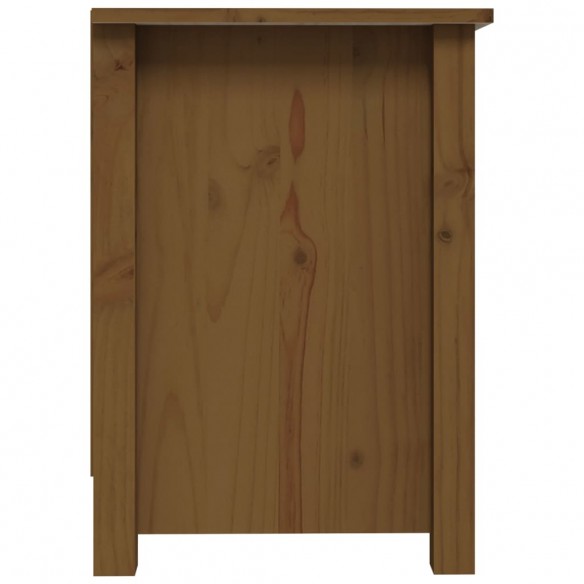 Meuble TV Marron miel 70x36,5x52 cm Bois de pin massif