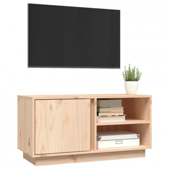 Meuble TV 80x35x40,5 cm Bois de pin massif