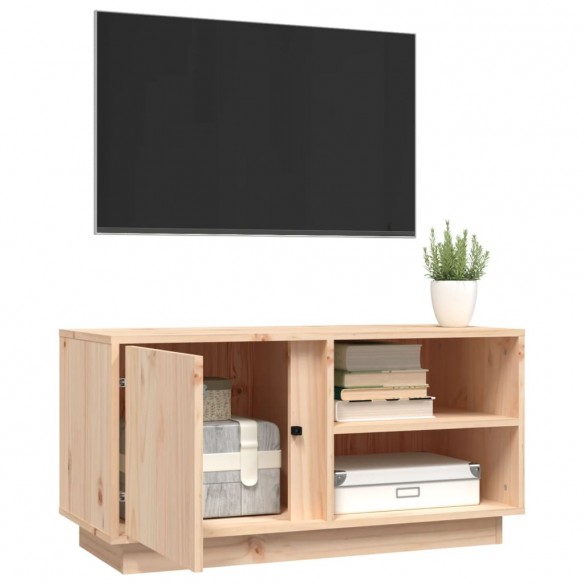 Meuble TV 80x35x40,5 cm Bois de pin massif