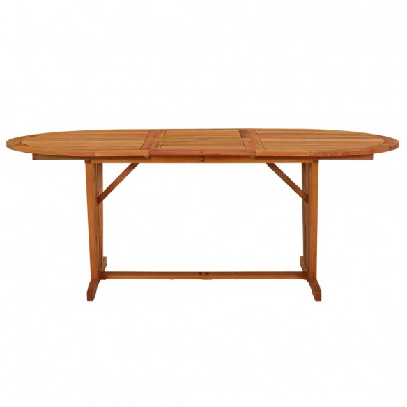 Table de jardin 200x100x75 cm Bois d'eucalyptus solide