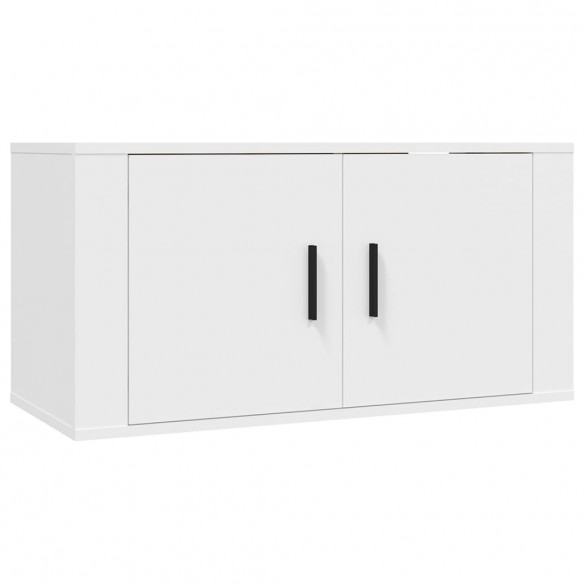 Meubles TV muraux 2 pcs blanc 80x34,5x40 cm