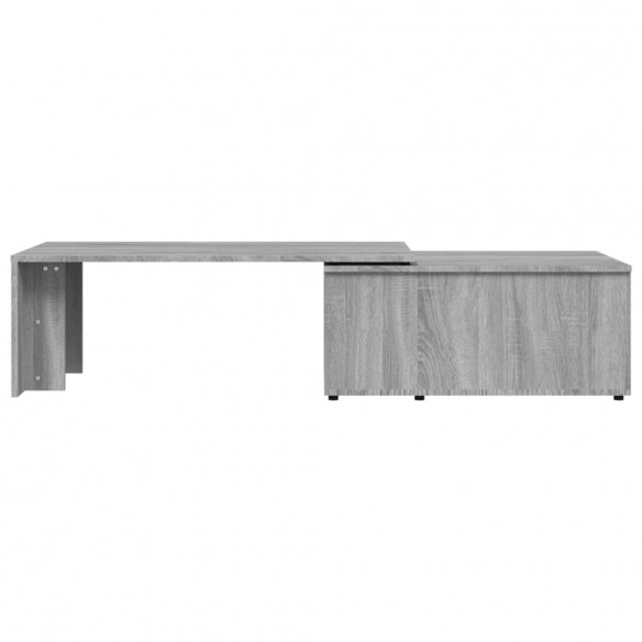 Table basse Sonoma gris 150x50x35 cm Bois d'ingénierie