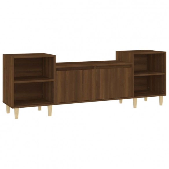 Meuble TV Chêne marron 160x35x55 cm Bois d'ingénierie